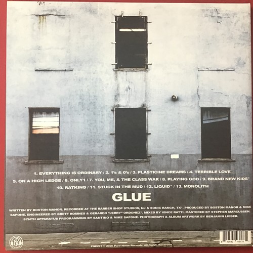 70 - BOSTON MANOR ‘GLUE’ VINYL LP LIMITED EDITION VINYL. Never played vinyl here from 2020 on Pure Noise ... 