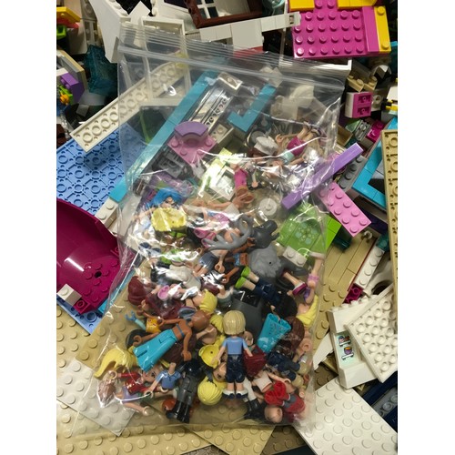 47 - Two boxes of Lego, one containing Lego Friends pieces with figures.