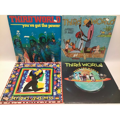 152 - REGGAE RELATED VINYL LP RECORDS. Here the selection includes - 2 Bob Marley - 4 x Third World - Davi... 