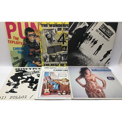 153 - 6 PUNK RELATED VINYL LP RECORDS. To include albums by - The Undertones - The Oppressed - The 4 Skins... 