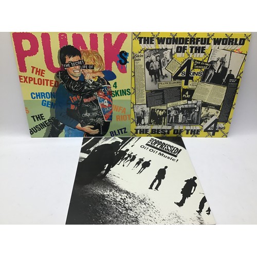 153 - 6 PUNK RELATED VINYL LP RECORDS. To include albums by - The Undertones - The Oppressed - The 4 Skins... 