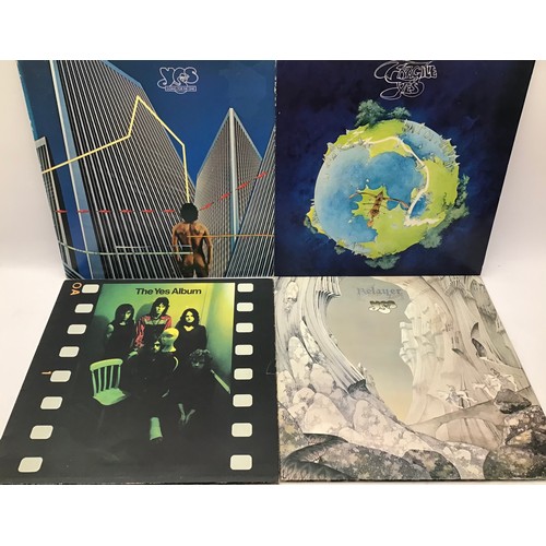 160 - SELECTION OF VINYL LP RECORDS FROM YES. For starters we have 2 copies of ‘The Yes Album’ followed by... 