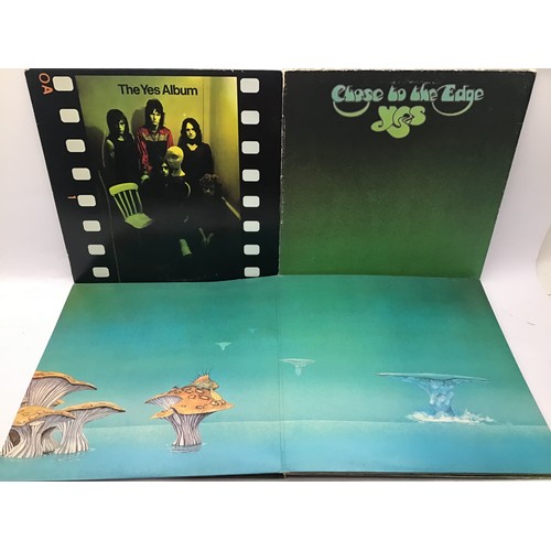 160 - SELECTION OF VINYL LP RECORDS FROM YES. For starters we have 2 copies of ‘The Yes Album’ followed by... 