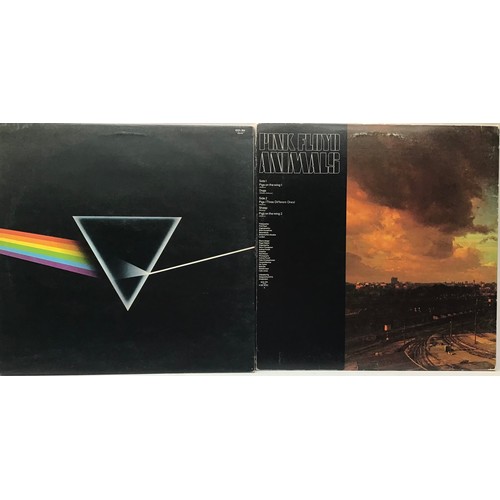 99 - PINK FLOYD LP RECORDS X 2. Copies here include ‘ Dark Side Of The Moon’ on Harvest SHVL 804 and ‘Ani... 