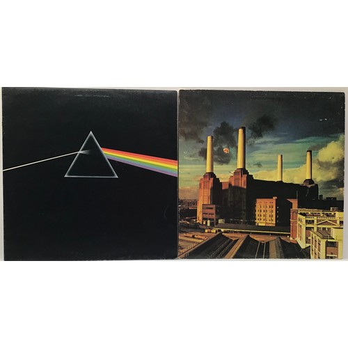 3 - PINK FLOYD LP RECORDS X 2. Copies here include ‘ Dark Side Of The Moon’ on Harvest SHVL 804 and ‘Ani... 