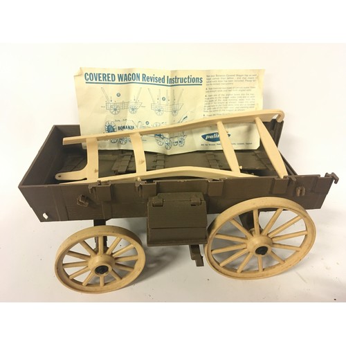 14 - Palitoy Bonanza wagon set and instructions with Ben Cartwright figure. Unchecked for completeness. L... 