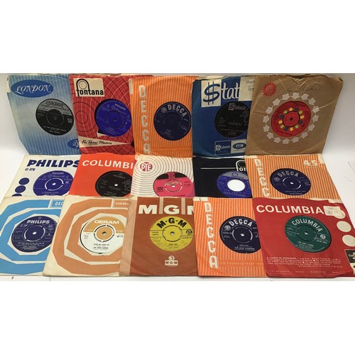 200 - LARGE CRATE OF 45rpm SINGLE RECORDS. This set includes hits from the 50’s and 60’s and many are in c... 