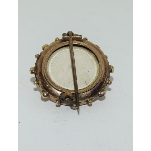 369 - 9ct gold morning brooch total weight 5gm