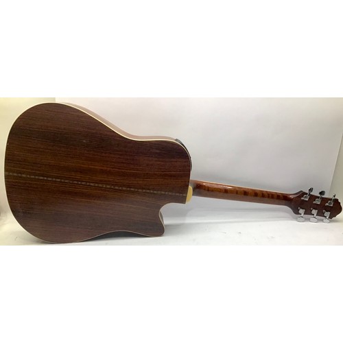 378 - CRAFTER DE-18L GUITAR. This is an 18 fret Electro Acoustic Guitar with Solid Cedar Top and Made in K... 