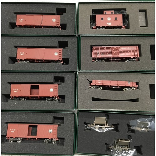 92 - Bachmann Spectrum ON30 Gauge Colorado & Southern Rolling Stock consisting of catalogue No.27023 x 4 ... 