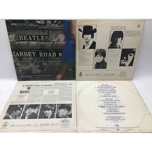 167 - COLLECTION OF 8 BEATLES ALBUMS. Firstly we have a copy of The White Album with embossed cover includ... 