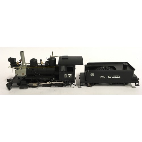 69 - Bachmann Spectrum On30 2-6-0 Steam Locomotive, Rio Grande #17. Appears Excellent.