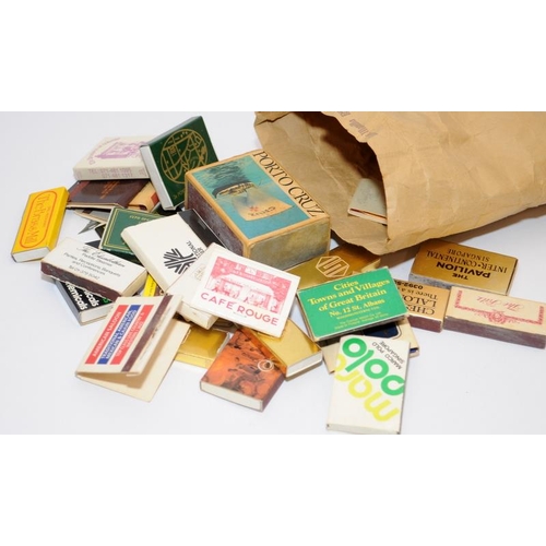 22 - Very large number of matchboxes/matchbooks, in albums and loose for sorting