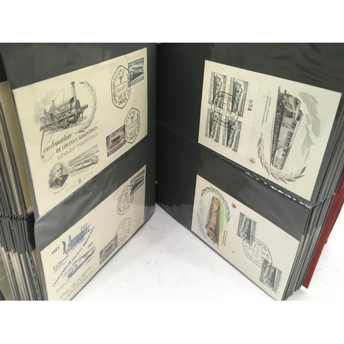 206 - Three albums of Argentina first day covers and franked envelopes going back to the early 1940's. Inc... 