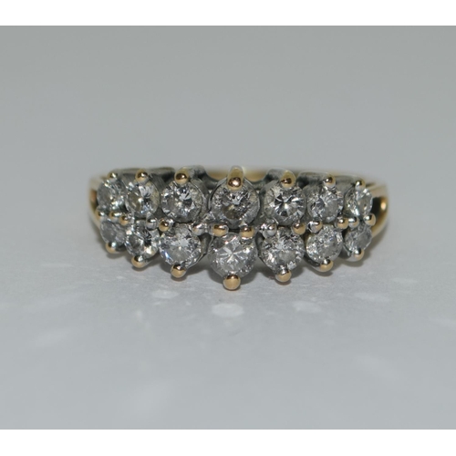 361 - A Diamond approx 1.00ct and 14ct gold ring size O