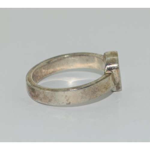 426 - Genuine Gucci silver ring Size R