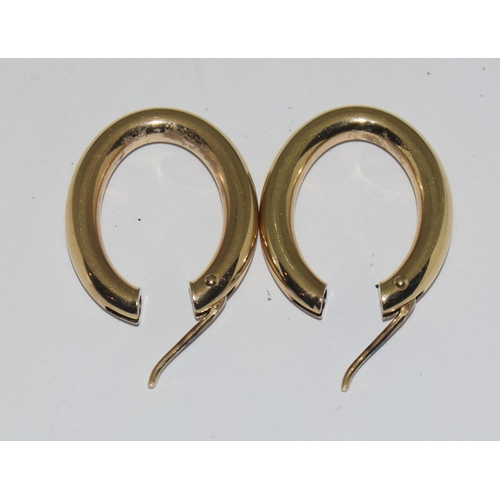 307 - 9ct Gold earrings, 3.7grams.