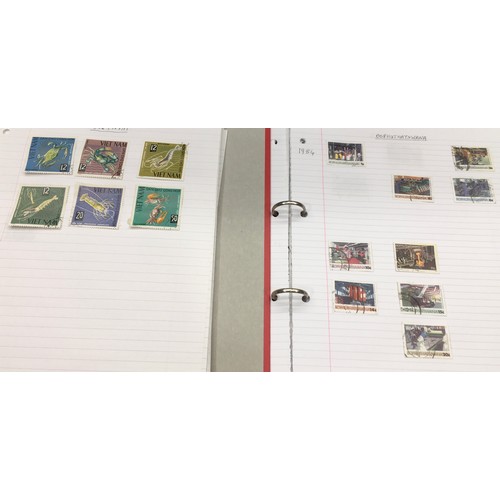 209 - Large collection of mainly Rest of World stamps contained within 13 folders