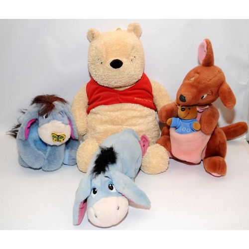 188 - Collection of soft toys to include Winnie ther Pooh characters