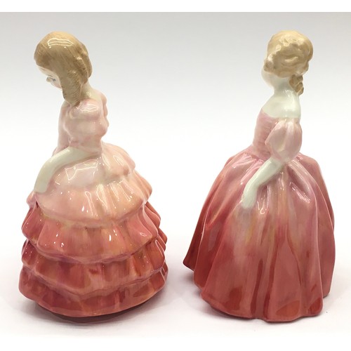 37 - 2 x  small Royal Doulton figurines 