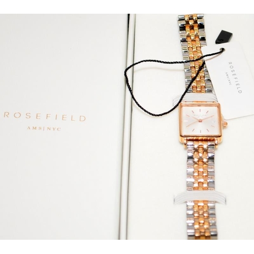 352 - Rosefield AMS/NYC new boxed with cards, working ladies wristwatch.