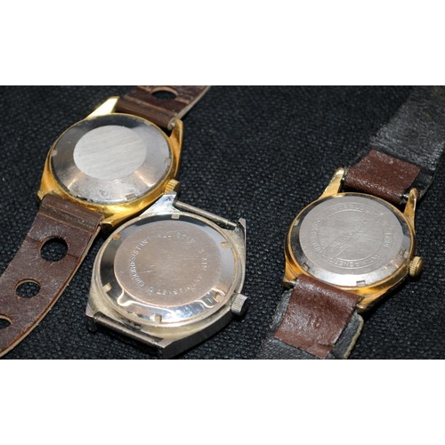 422 - Wristwatch mens x 3 Automatic working, Bifora, Astral, Primus