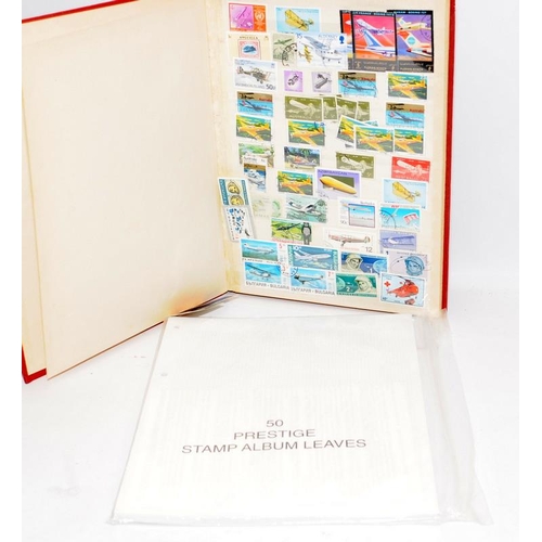 210 - Good selection of sorted world stamps c/w an Abria stock book and a pack of stamp album leaves