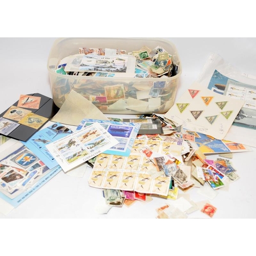 212 - Large collection of stamps and first day covers contained within various albums and stock books, als... 