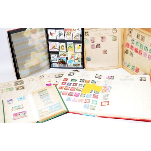 212 - Large collection of stamps and first day covers contained within various albums and stock books, als... 