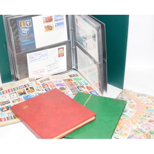 212 - Large collection of stamps and first day covers contained within various albums and stock books, als... 