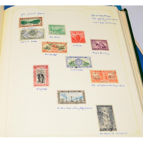 215 - Collection of stamps in four albums to include a small stock book of early GB, an album mainly featu... 