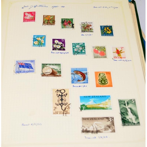 215 - Collection of stamps in four albums to include a small stock book of early GB, an album mainly featu... 