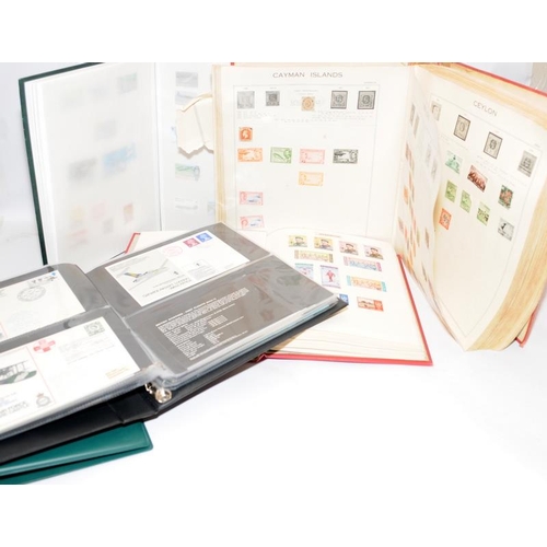 217 - Collection of world stamps and first day covers contained within a number of albums