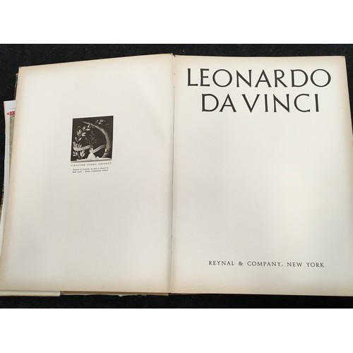 75 - Leonardo Da Vinci large book with 12 full colour plates published by Reynal & Company, New York.