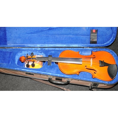 147 - Four cased violins