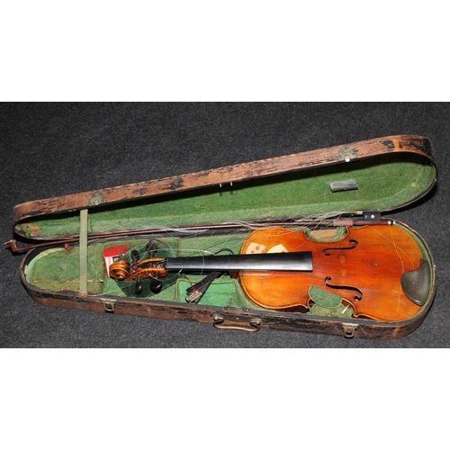 148 - Four cased violins to include vintage examples