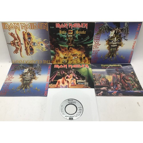 116 - COLLECTION OF 7 X IRON MAIDEN 7