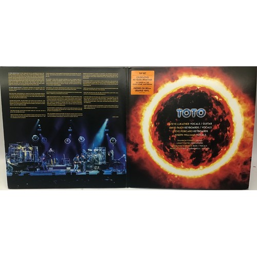 14 - TOTO '40 TOURS AROUND THE SUN' LTD EDITION 3 X ORANGE COLORED DISC'S. Recorded live at the Ziggo Dom... 