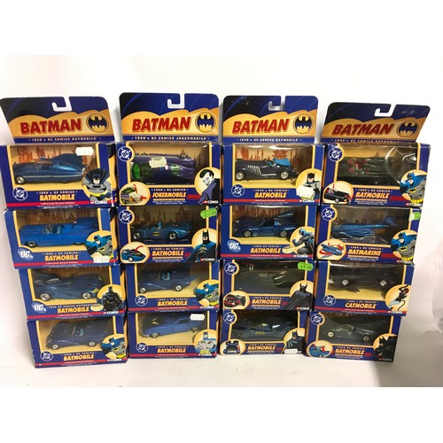 11 - Corgi DC Batman group of diecast Batmobiles, loose in boxes (16).