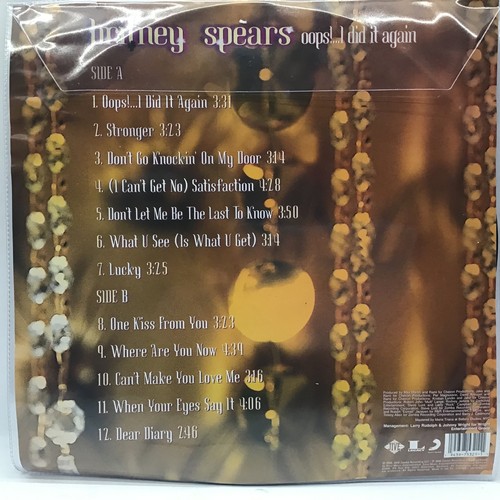 29 - BRITNEY SPEARS ‘OOPS I DID IT AGAIN’ (25th ANNIVERSARY) NEW PICTURE DISC VINYL LP RECORD. Found here... 