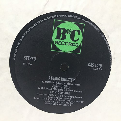 2 - ATOMIC ROOSTER VINYL LP RECORD. Ex condition self titled album here on B & C Records CAS 1010 from 1... 