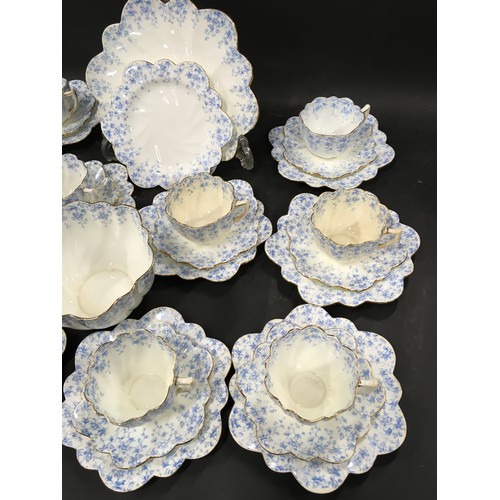 112 - Chapman bone china tea set for 10 place settings. 34 pieces in all.