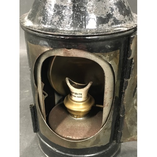 34 - Antique Vaporite British Railway lantern.