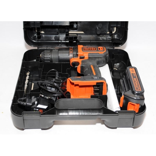 200 - Collection of tools etc to include cased Black & Decker hammer drill and various hand tools