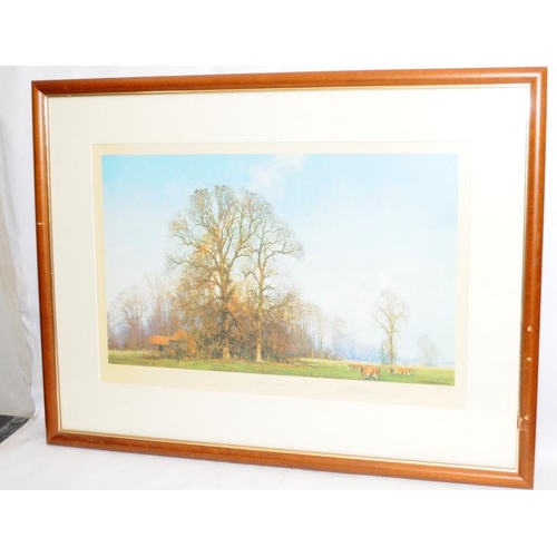 262 - Signed limited edition David Shepherd print 'Last Leaves Of Autumn'. 365/850. With embossed gallery ... 