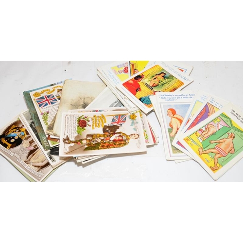 224 - Collection of stamps, postcards and Royal Mail presentation packs