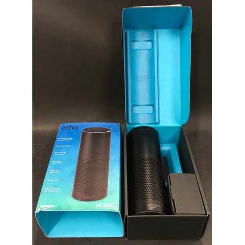 89 - Amazon Echo 1st generation smart speaker in working condition boxed with power supply and instructio... 