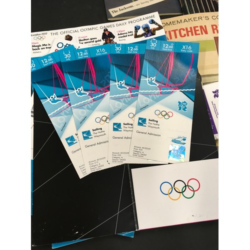 168 - Large collection of ephemera to include signed Eden Kane picture, London 2012 olympics memorabilia, ... 