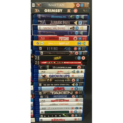 109 - Collection of 50 Blu Ray Discs together with some DVD’s and a VHS tape.