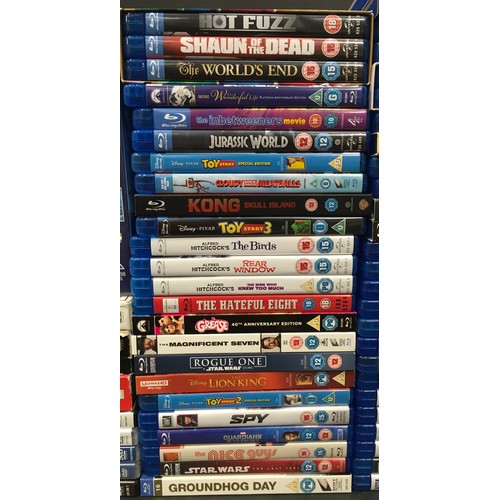 109 - Collection of 50 Blu Ray Discs together with some DVD’s and a VHS tape.